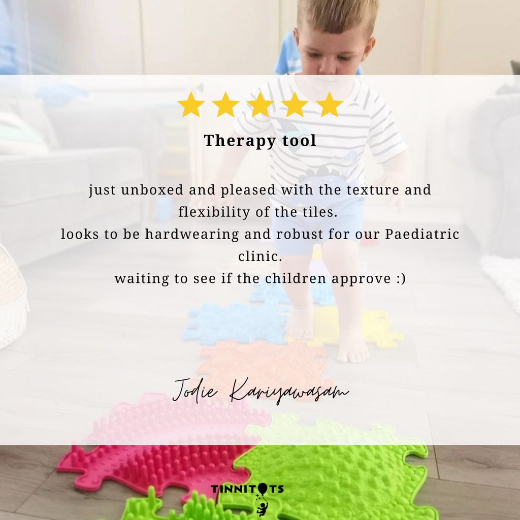 Muffik Sensory Mats 5 Star feedbacks from Paediatrician 