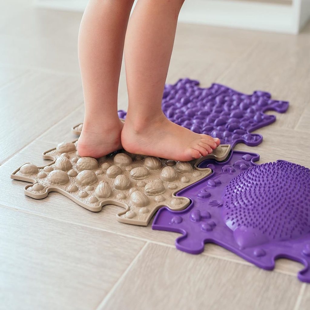 Muffik's sensory mats Playmats provide a safe and cushioned space for kids to crawl, roll, and play, encouraging them to move their bodies and develop gross motor skills.